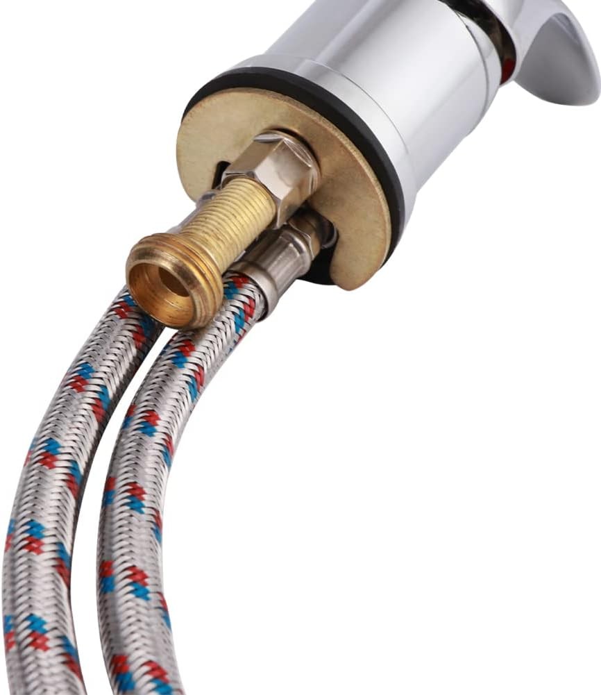 Salon Shampoo Sink Faucet Set with Sprayer Hot Cold Water Control
