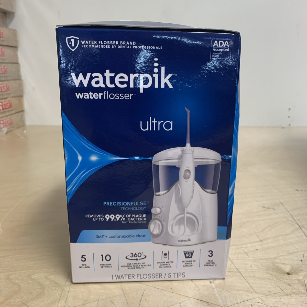 Waterpik Ultra Water Flosser with 10 Pressure Settings - WF-100W, White