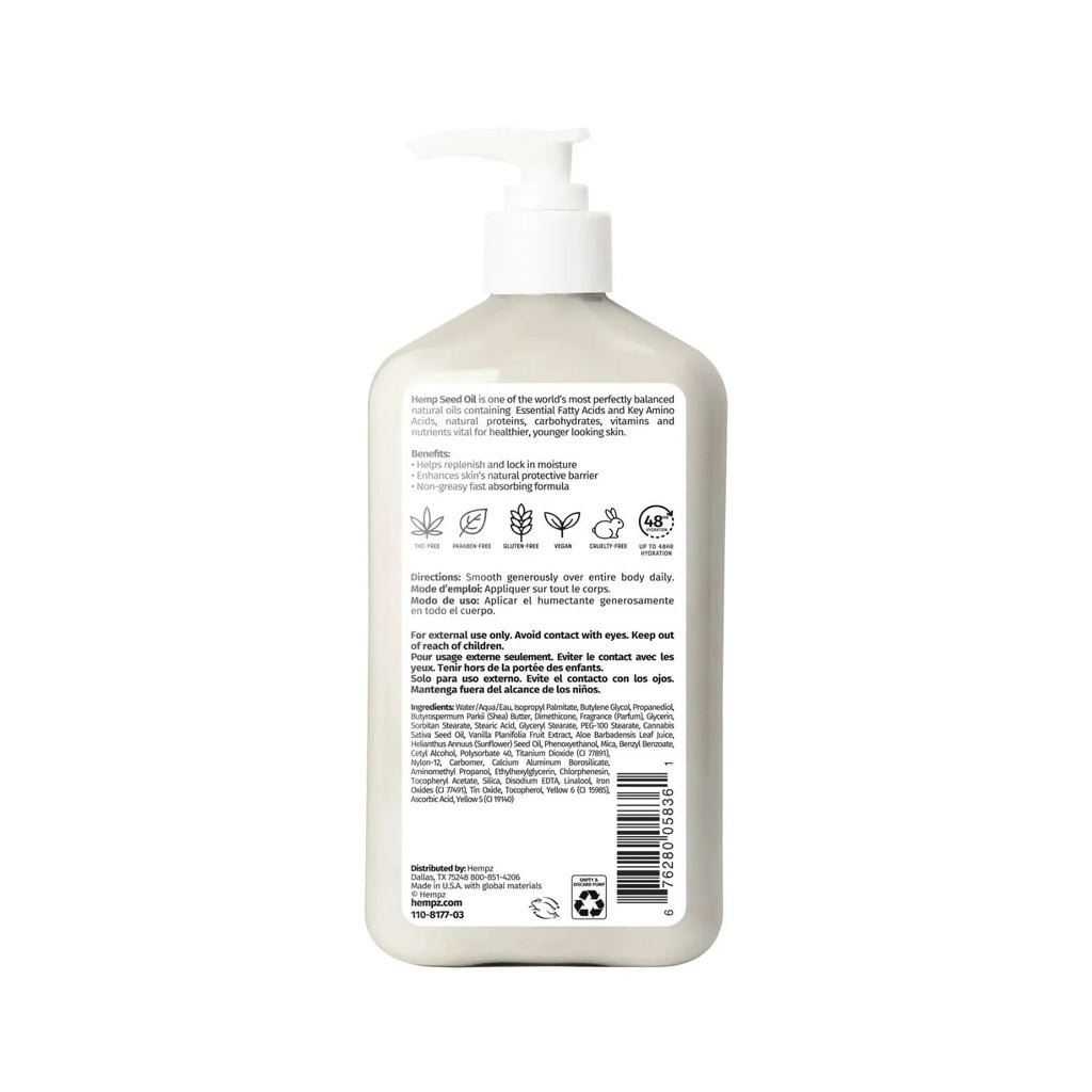 Hydrating Body Moisturizer with Shimmer - Vanilla & Sugar Scent, 17oz