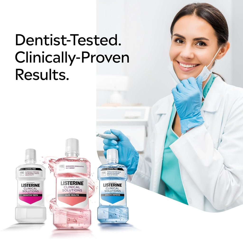 Gum Health Antiseptic Mouthwash with Icy Mint - 500 mL | Oral Care for Gingivitis & Plaque Prevention