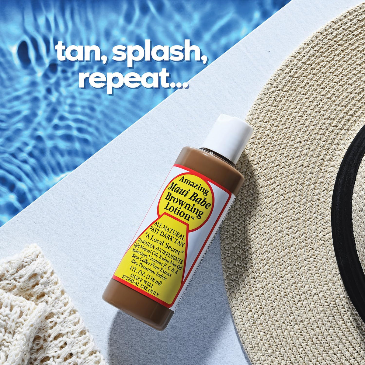 Natural Hawaiian Tan Accelerator Lotion with Vitamins - Deep Sun-Kissed Glow