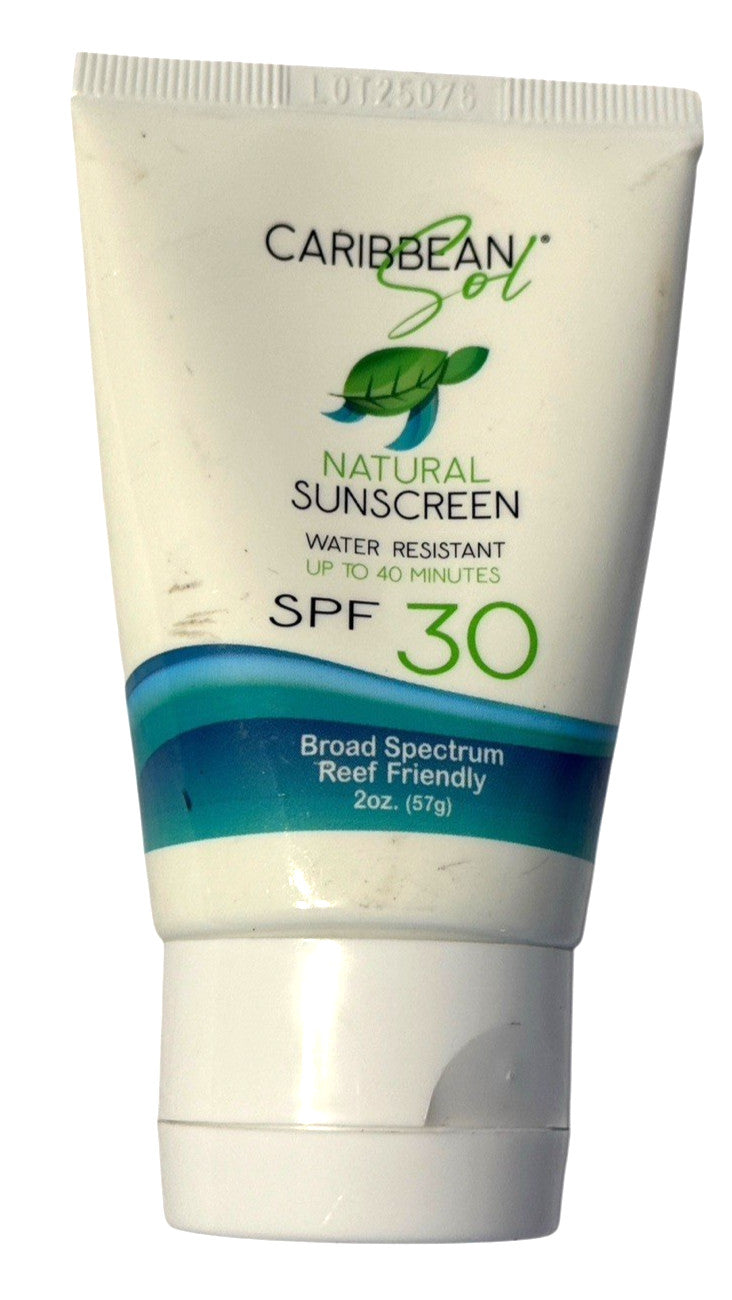 Natural Reef Friendly Sunscreen SPF 30 2oz - Broad Spectrum Water Resistant