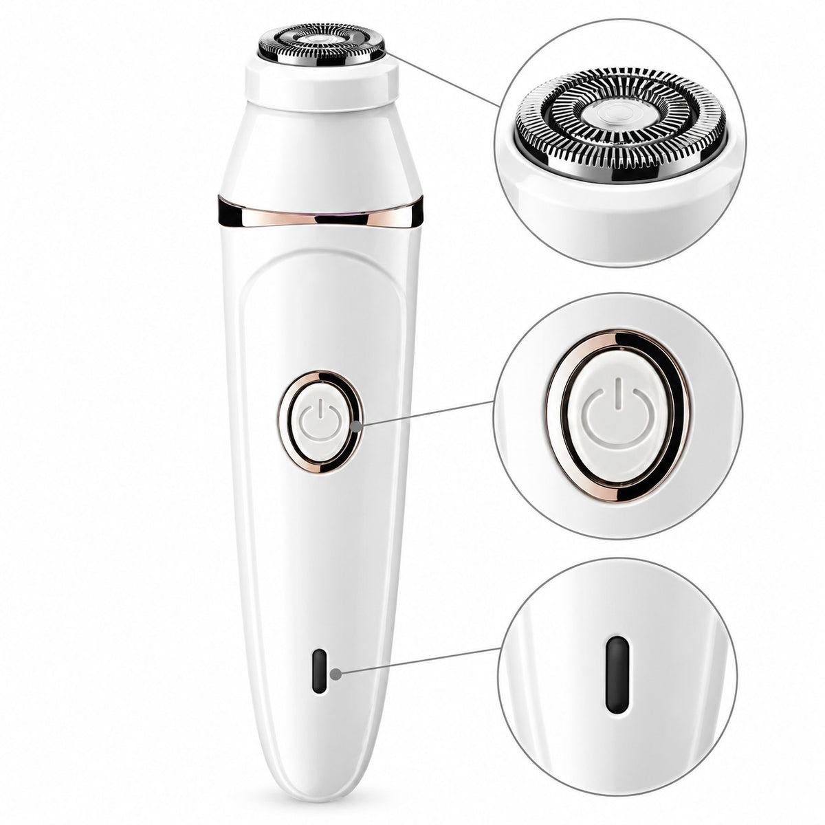 7-in-1 Facial Hair Remover & Face Razor Kit for Women - Painless Grooming