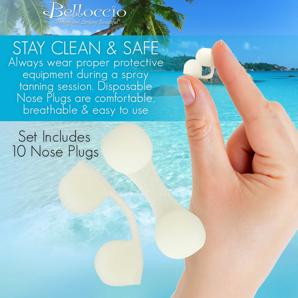 Disposable Nose Filters for Spray Tanning - Breathable Dust Plugs (Pack of 10)