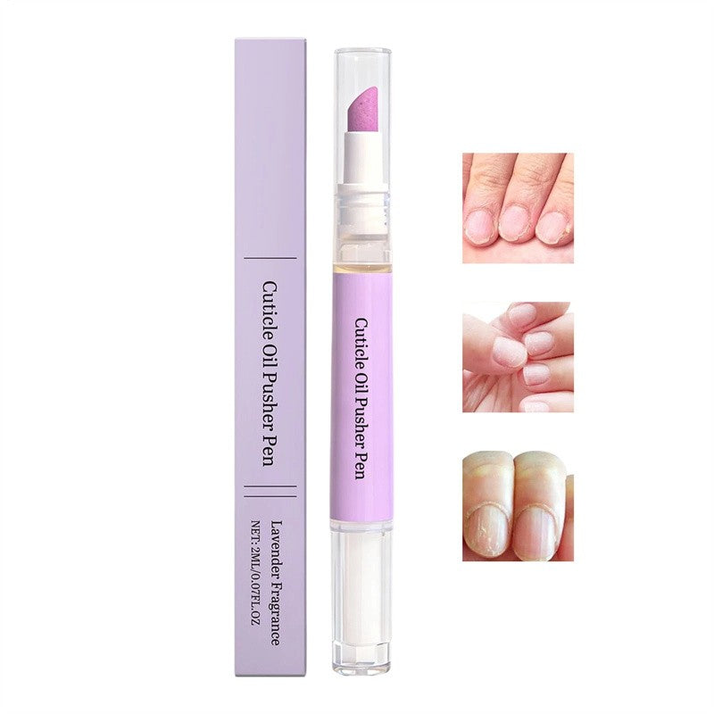 3-in-1 Nail Care Pen with Cuticle Oil & Nail Pushers - Hydrating & Strengthening