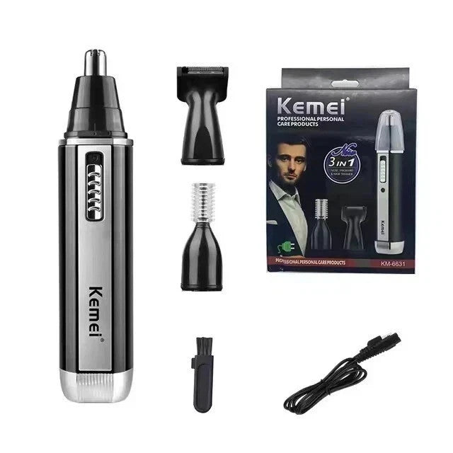 Water-Resistant Nose Ear & Eyebrow Trimmer Men's & Women's Grooming Kit