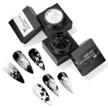 3D Sculpting Gel for Nail Art - Black & White Micro Sculpture