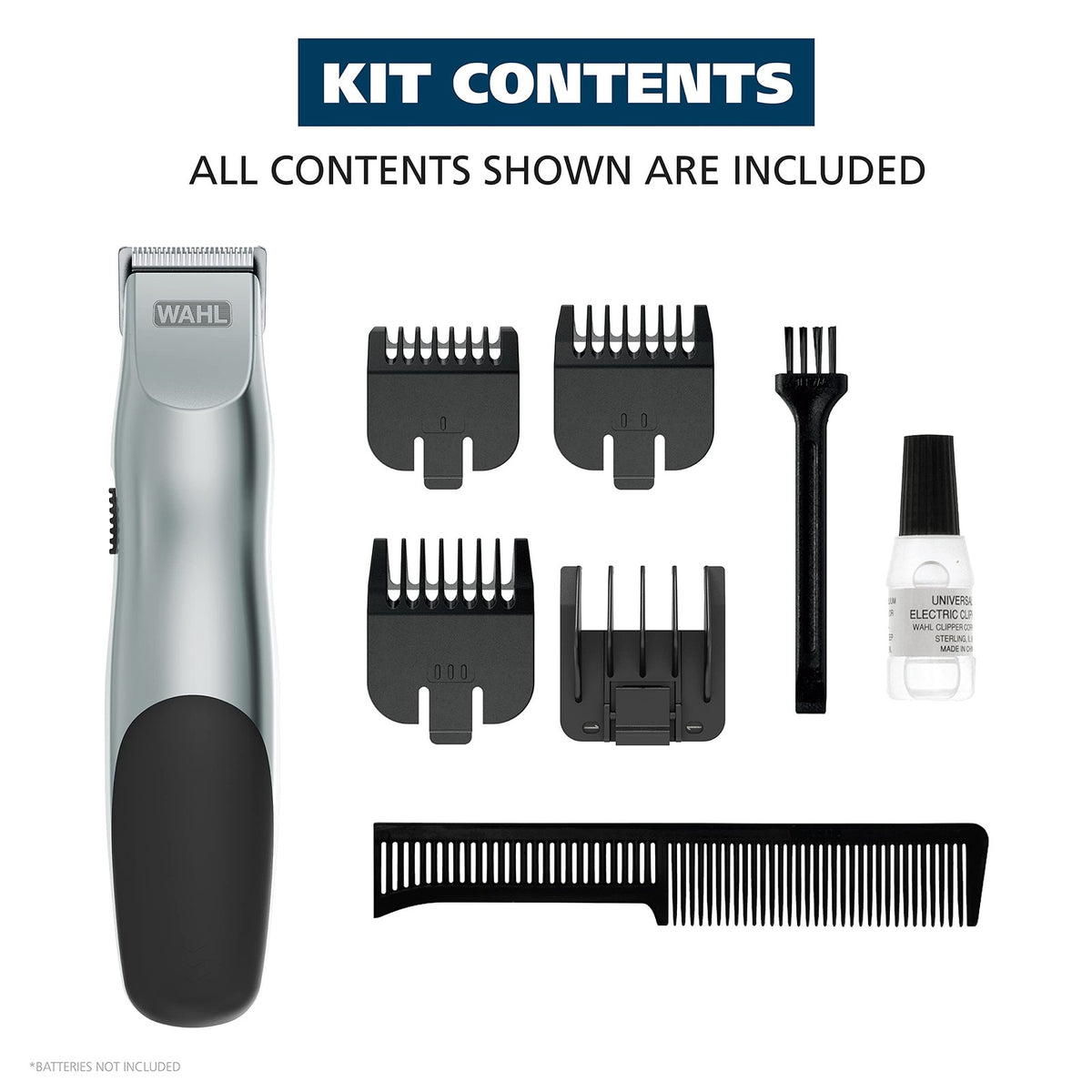 Battery Operated Beard & Mustache Trimmer for Men - Wahl Groomsman