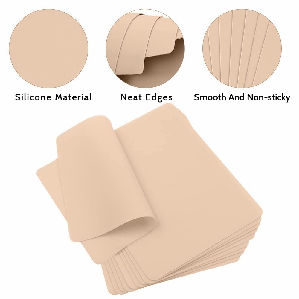 Tattoo Practice Skin Set – Double-Sided, 7.4 x 5.6 in, 1.3 mm Thick, 10 Pieces