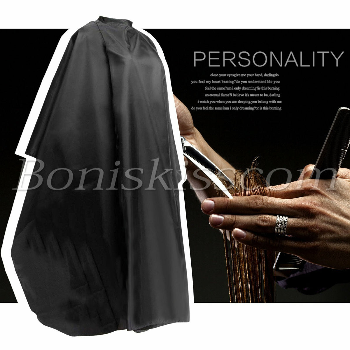 Professional Hair Cutting Cape & Styling Brush Set for Barbers and Salons