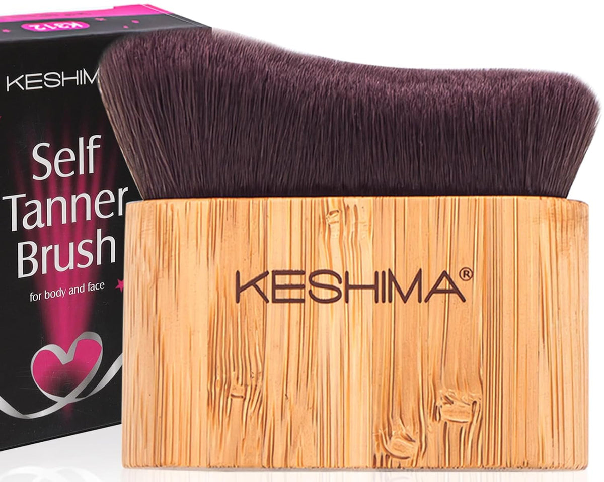 Large Self Tanner Brush for Face & Body - Makeup & Sunless Tan Applicator