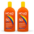 SPF 50 Sunscreen Lotion Water Resistant Broad Spectrum UV Protection Pack of 2