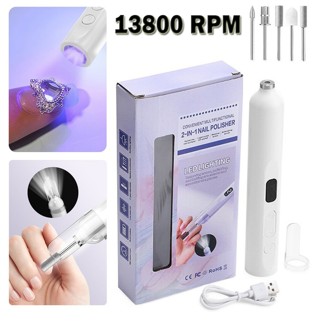 Electric Toenail Grinder Set for Thick Nails Manicure Pedicure Tools