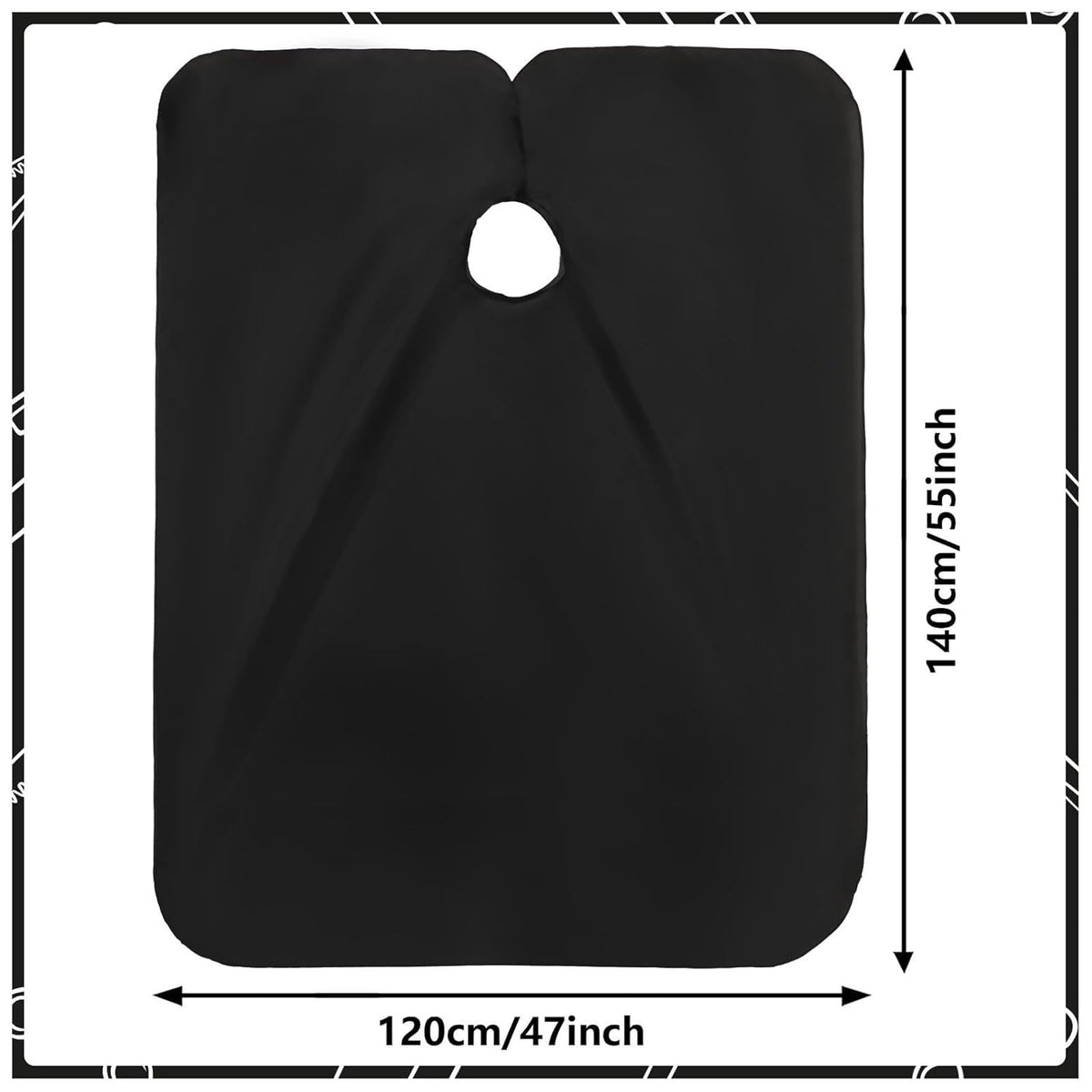 2 Pack Adult Barber Capes with Snap Closure - Professional Hair Cutting Cape