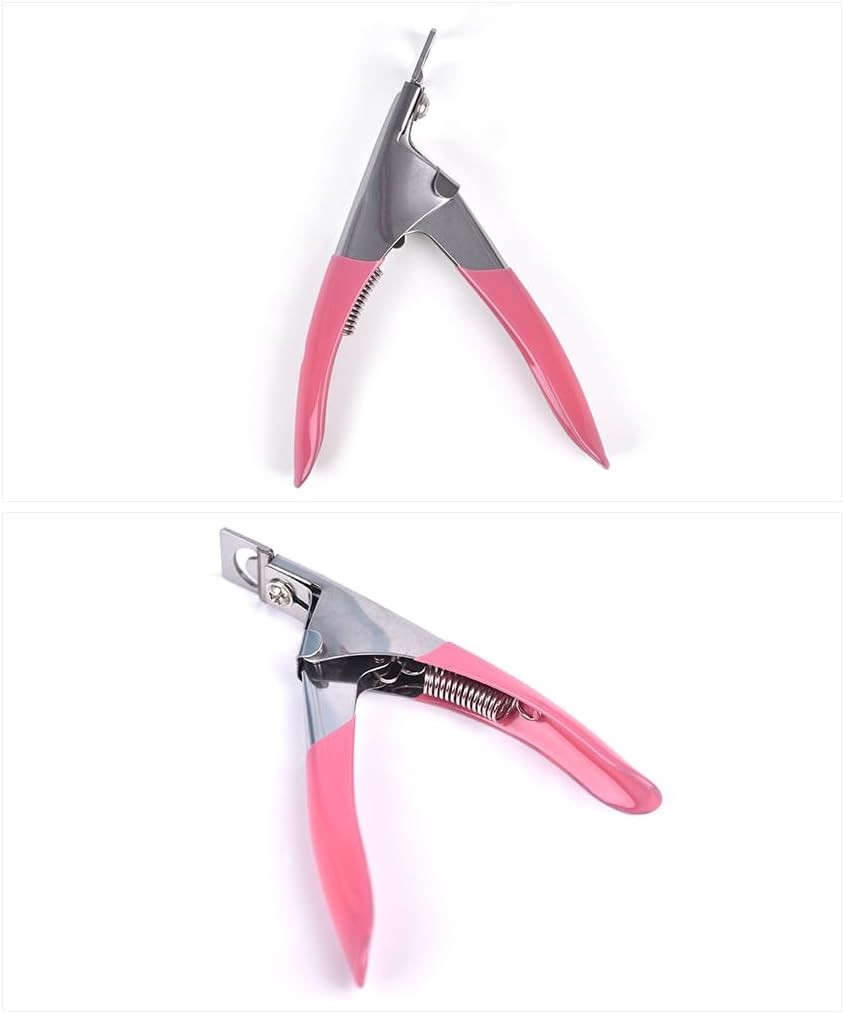 Professional Acrylic Nail Clippers - Stainless Steel False Nail Cutter