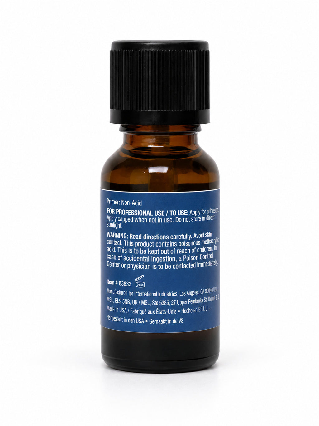 Nail Primer and Dehydrator Set - pH Balancing Nail Prep Solution 0.5oz