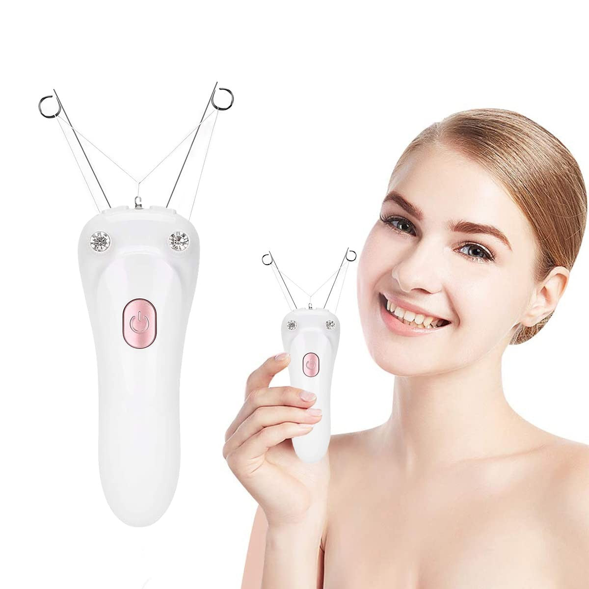 Cordless Facial Hair Remover for Women - USB Rechargeable Epilator