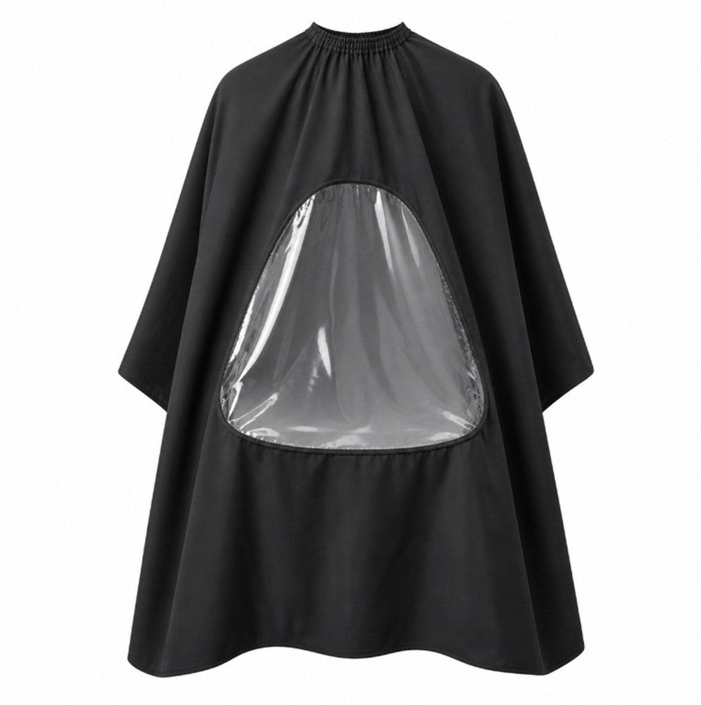 Hair Cutting Cape with Viewing Window for Salon & Barber Use