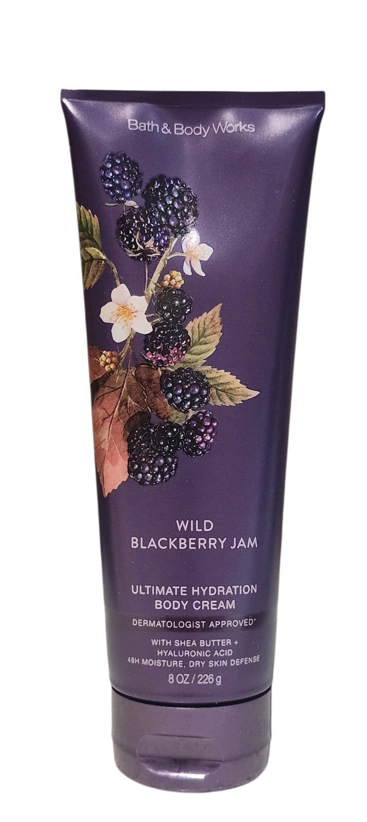 Wild Berry Jam Hydrating Body Cream 8 oz - Shea & Hyaluronic Acid Moisturizer