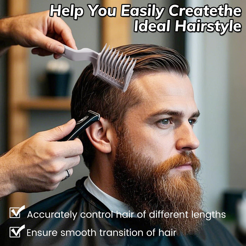 4-in-1 Detachable Fade Comb Set for Professional Haircutting & Grooming