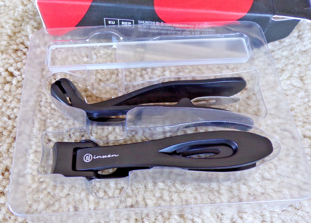 Toenail Clippers Set for Thick Nails - Seniors 3-Pack Black