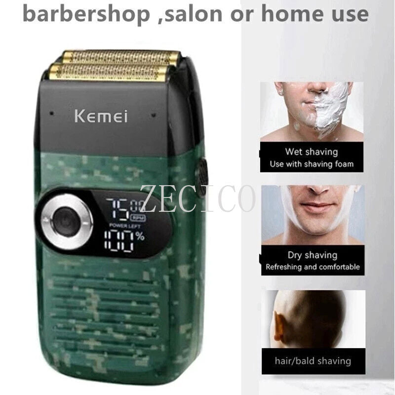 Cordless Electric Shaver for Men with Bald Trimmer - Rechargeable