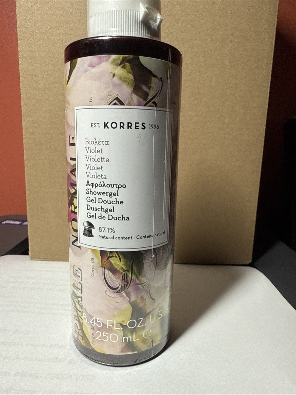 KORRES Violet Shower Gel 8.45 oz Pack of 2 | Moisturizing Body Wash