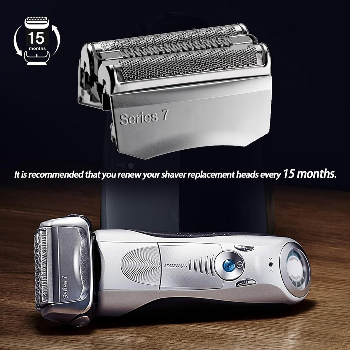 2 Pack Replacement Foil Cutter for Braun Series 7 Electric Shaver 70S