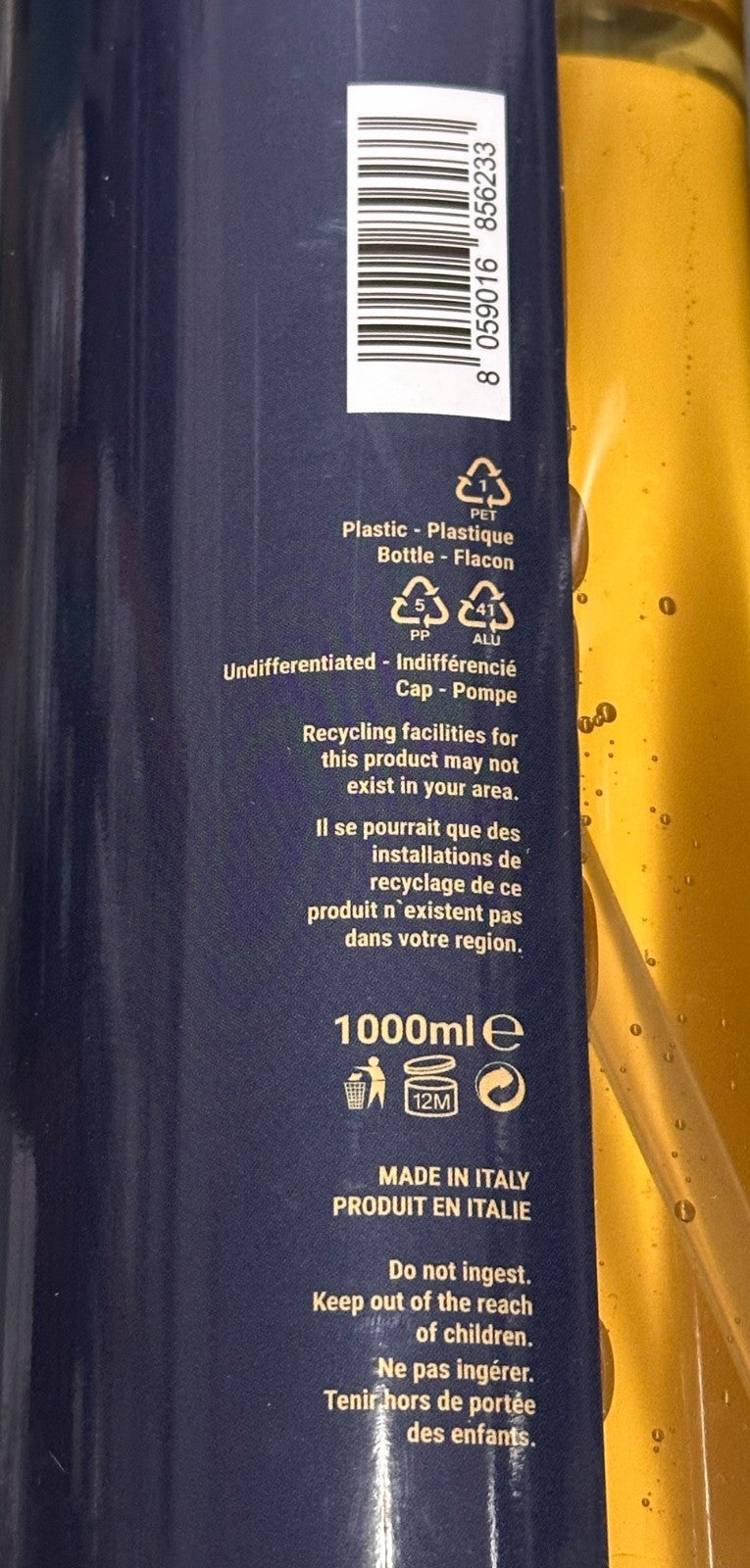 Natural Cedar Body Wash 1000ml - Soothing Shower Gel Made in Italy (2-Pack)