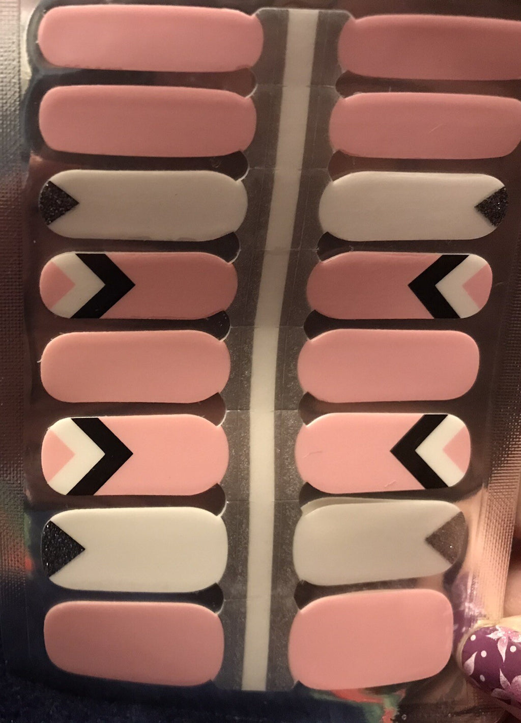 Pink Nail Polish Strips 16 Count - Easy DIY Nail Art