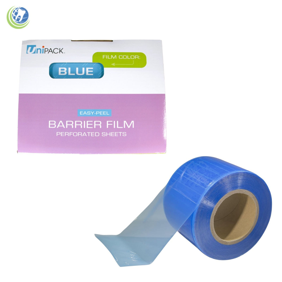 Dental Barrier Film Sheets 4x6 (1200 Perforated) with Dispensing Box