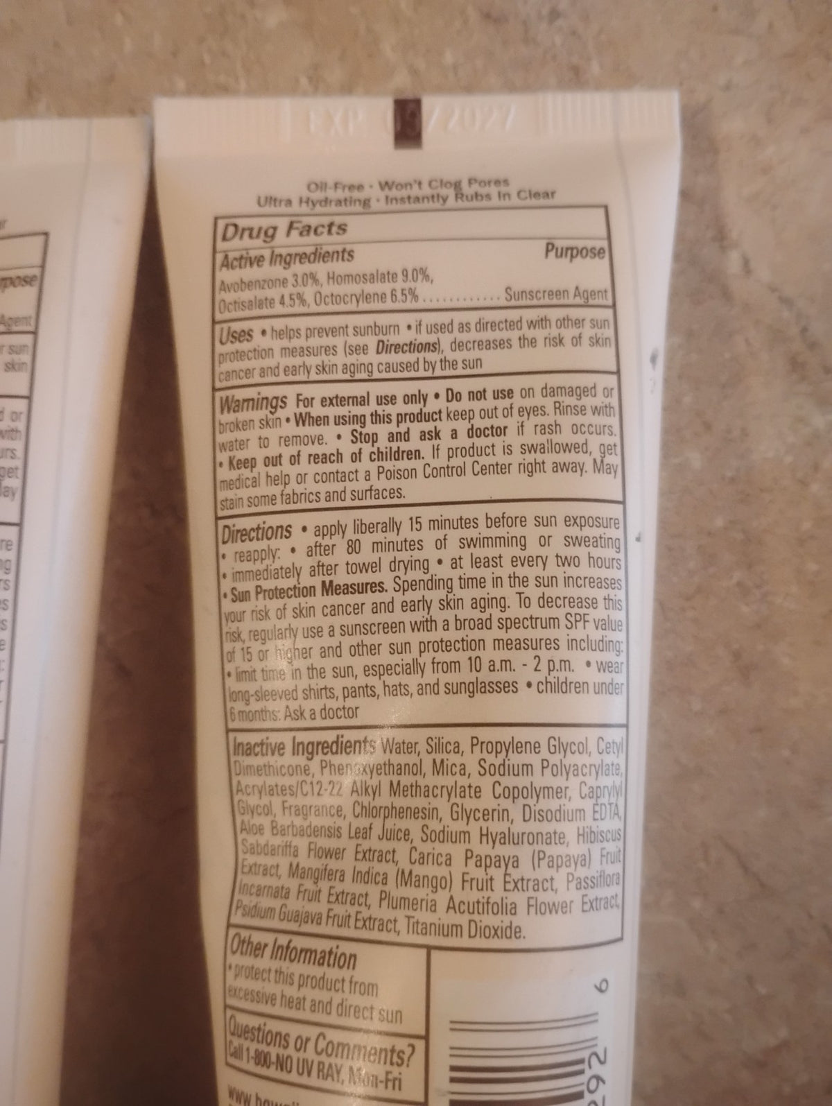Hawaiian Tropic Sheer Touch Face Sunscreen SPF 60 - 2.5oz, 3 Bottles, No Caps