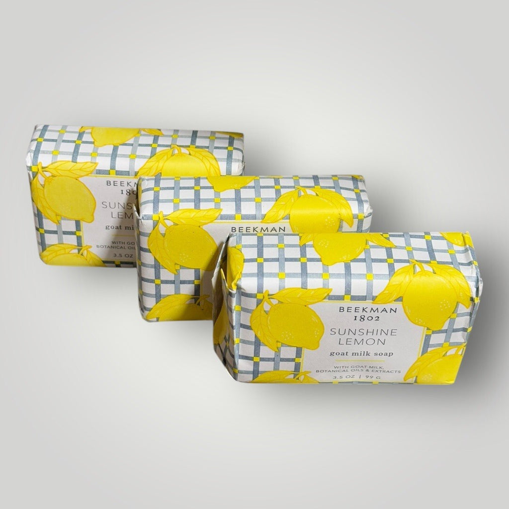 Beekman 1802 Goat Milk Lemon Bar Soap 3.5 oz - Sunshine Scent