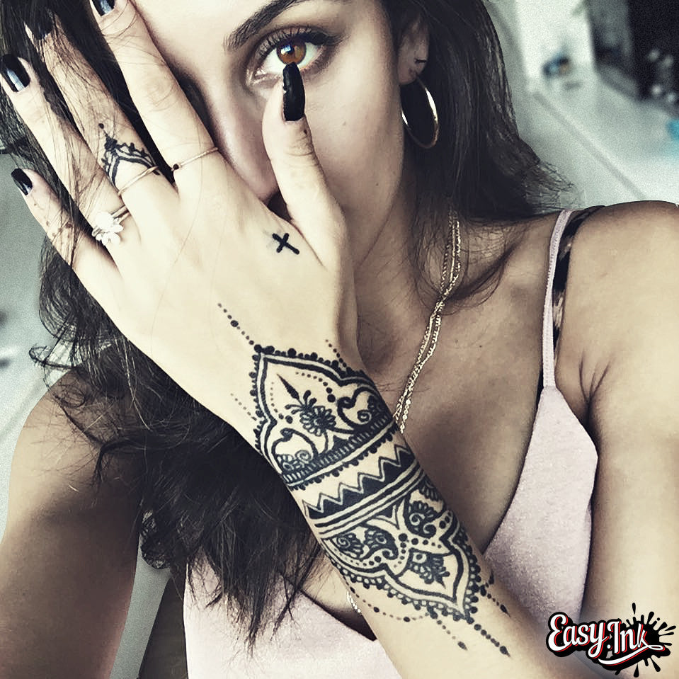 Temporary Tattoo Ink Kit – Freehand Jagua Ink, 100% Natural, Super Dark