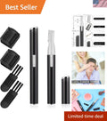 Electric Eyebrow Trimmer Set with Adjustable Comb - Portable Mini Razors