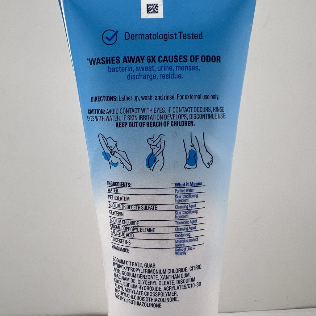 Deodorizing Body Wash FRESH LILAC & WATERLILY – 8 fl oz Natural Skin Cleanser