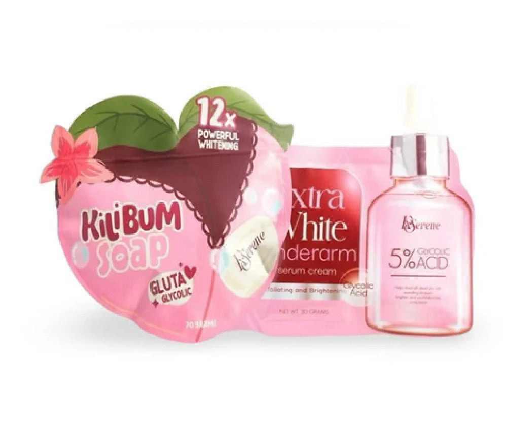 KSerene KiLiBUM Soap Set with Underarm Serum - 70g x 3 & 30ml