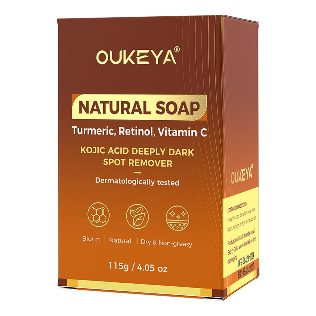 Turmeric Kojic Acid Soap for Skin Brightening & Dark Spot Removal 115g