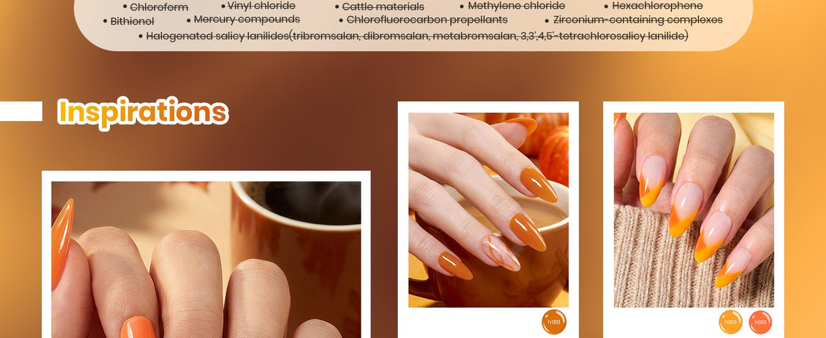 Fall Colors Gel Nail Polish Set - 6 Cozy Autumn Shades for DIY Manicure