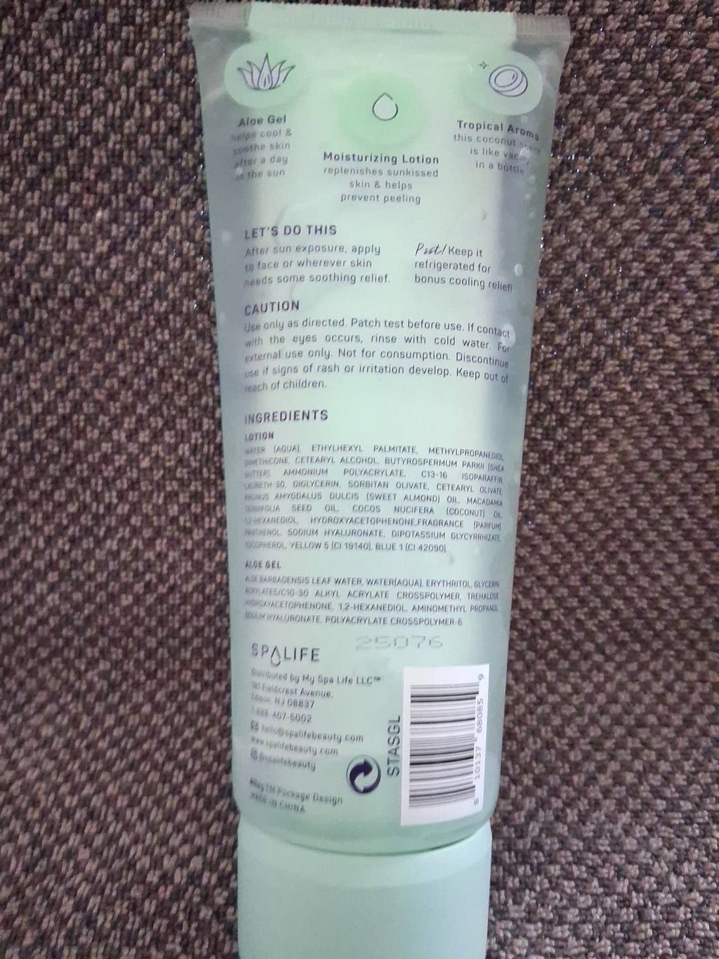 After Sun Gel Lotion - 2-in-1 Sun Therapy Hydrating Skin Care 7.05 fl oz