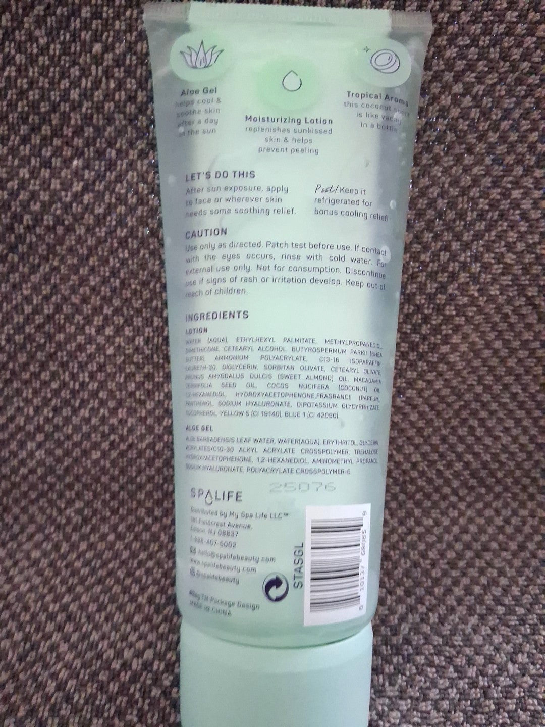 After Sun Gel Lotion - 2-in-1 Sun Therapy Hydrating Skin Care 7.05 fl oz
