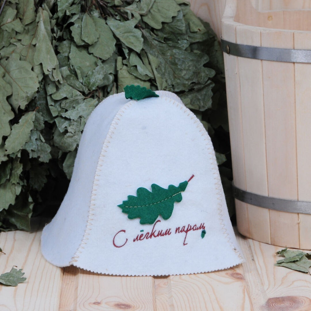 Russian Sauna Wool Blend Hat - Banya Head Protection for Steam Rooms
