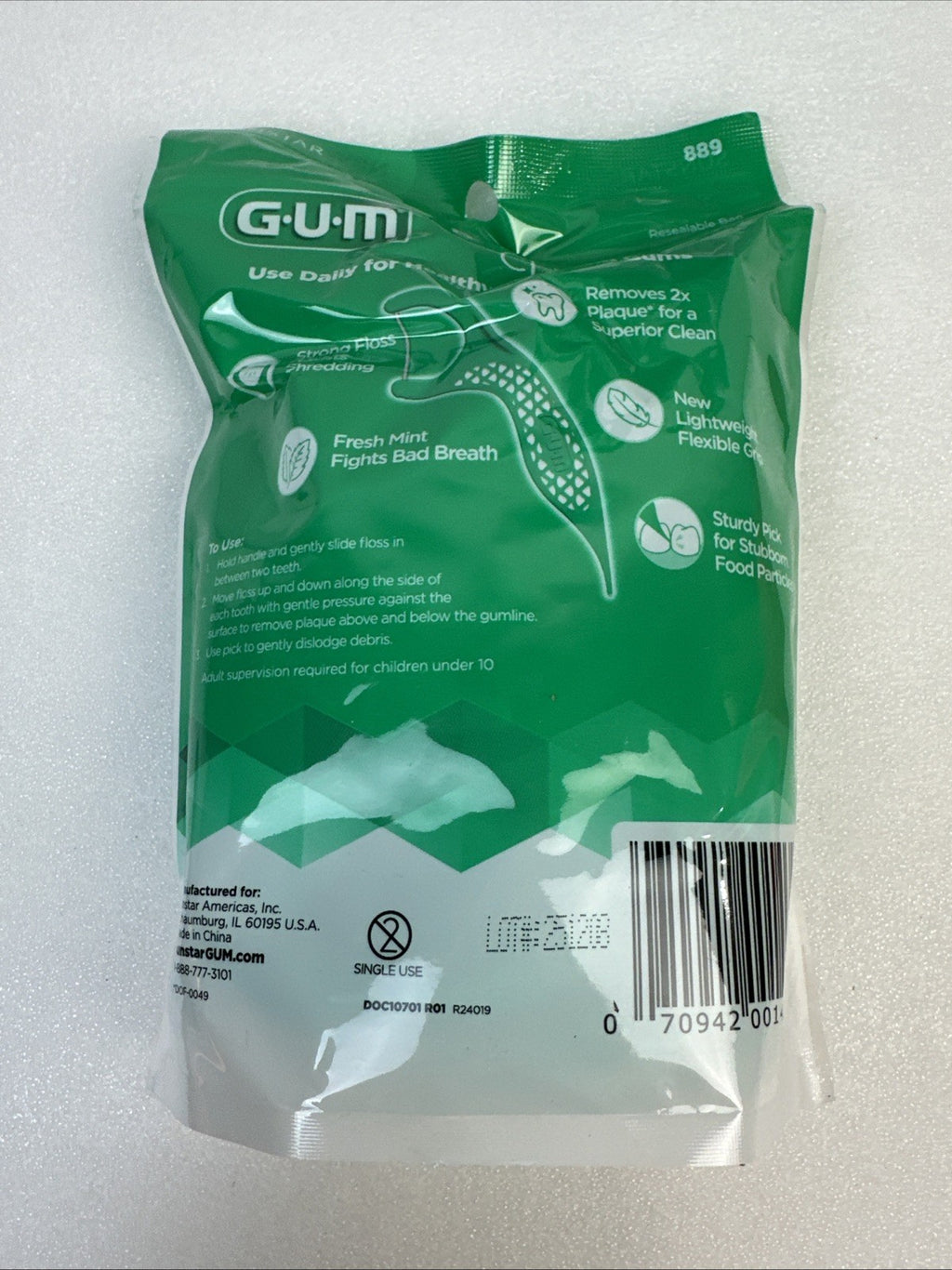 300 Mint Dental Floss Picks - Professional Oral Care, 2 Packs of 150