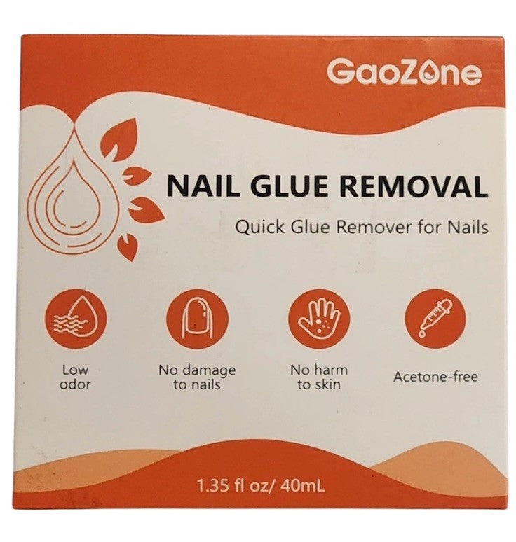 Nail Glue Remover Damage-Free 2-Pack - Gentle Nail Polish & Glue Remover