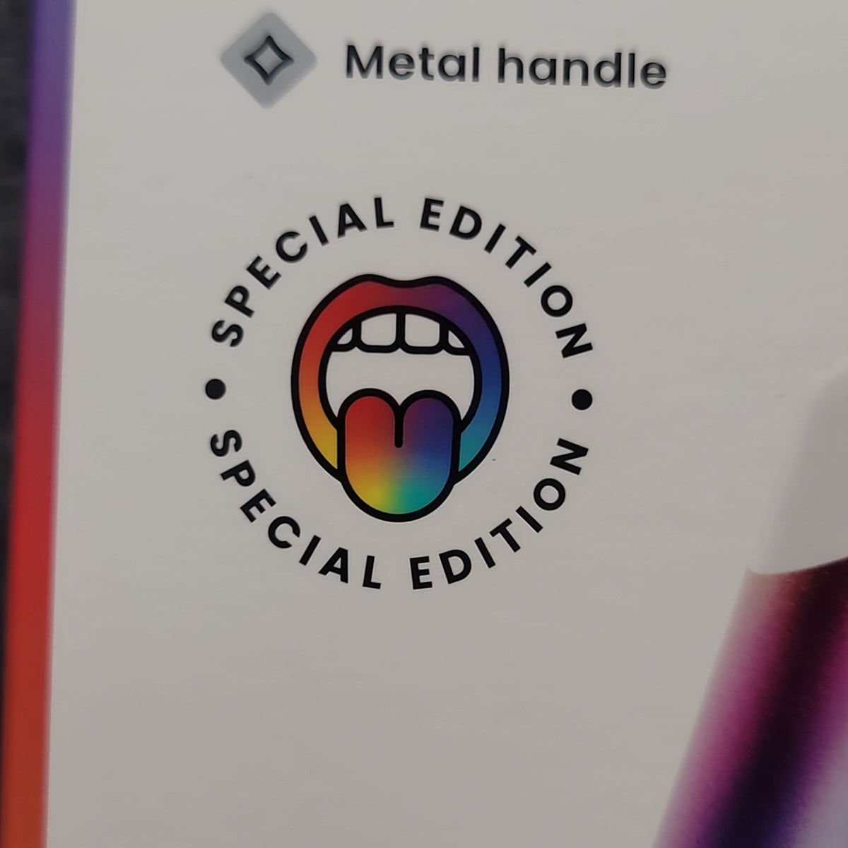 Electric Sonic Toothbrush Rainbow Metal Handle Sensitive Bristles - Special Edition