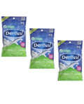 3 Pack Dental Floss Picks - Triple Clean, 90 Count Each