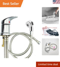 Salon Shampoo Bowl Faucet with Adjustable Shower Spray Chrome Finish