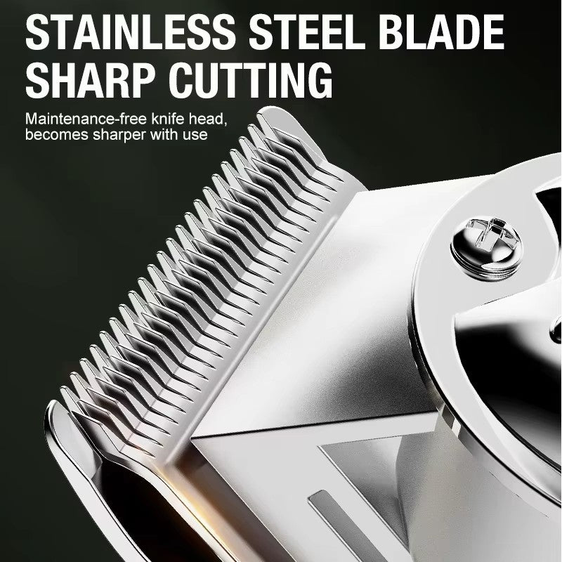 Cordless Professional Hair Clippers & Trimmer Kit for Men, Salon & Barber Use
