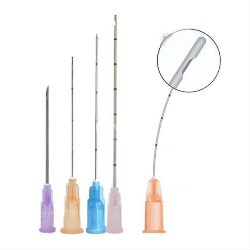 Cannula Needle Pack 18G-30G for Fillers, Micro Blunt-Tip Puncture Cannulas Variants