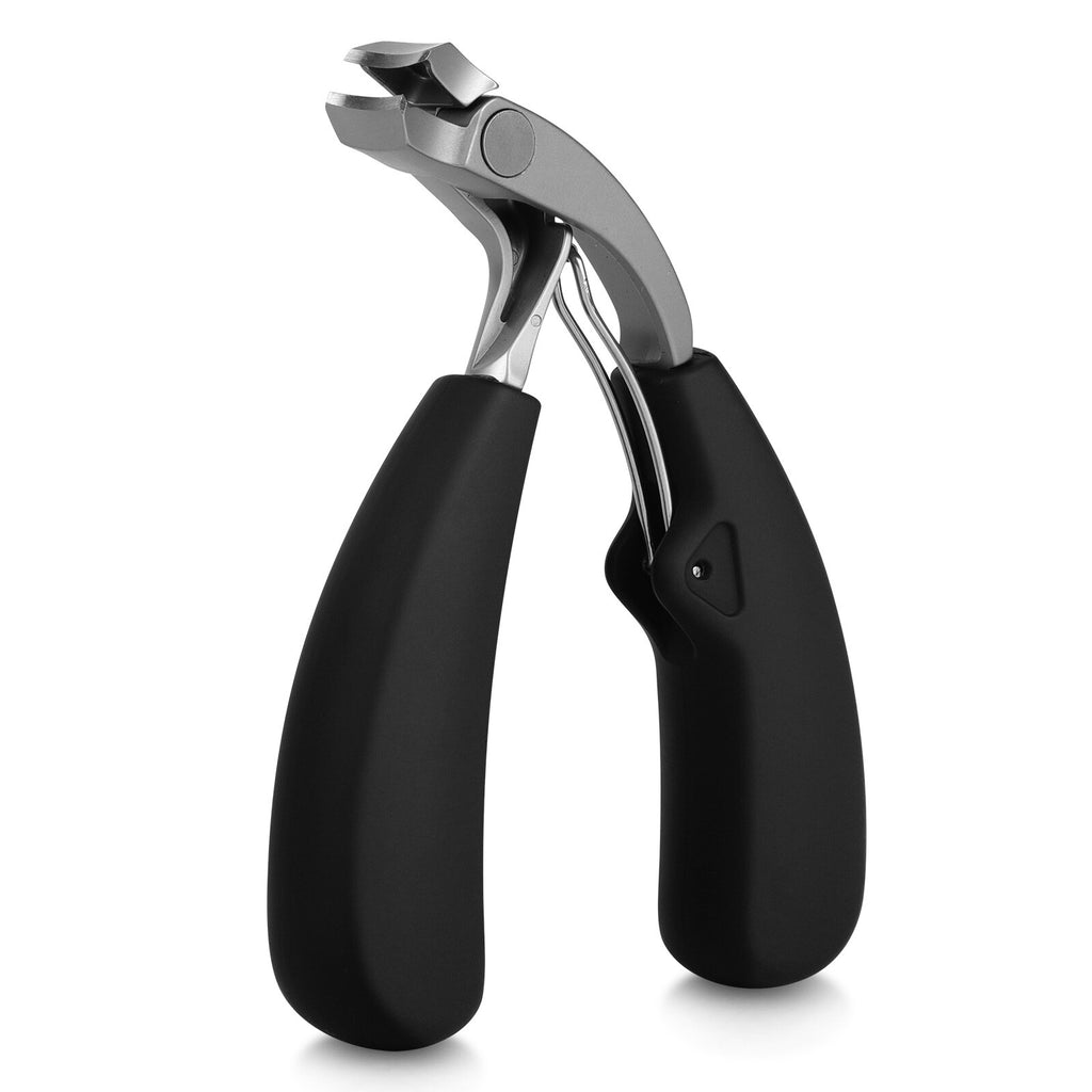 Professional Thick Nail Clipper with Curved Blade & Angled Head